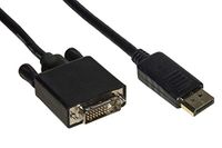 LINK LKCDPDVI30 DisplayPort-kabel 1,2 stekkers, vergulde contacten, zwart, 3 m