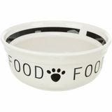 Trixie Voerbak Hond Food Keramiek Wit/Zwart 1,6 ltr 20 cm