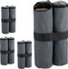 Merkloos Relaxdays partytent gewichten - set van 4 - Oxford-weefsel - vullen met zand of stenen - grijs