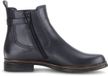 Gabor - Dames - Enkellaarsjes - Zwart - Leer - Blokhak - 8 cm en hoger