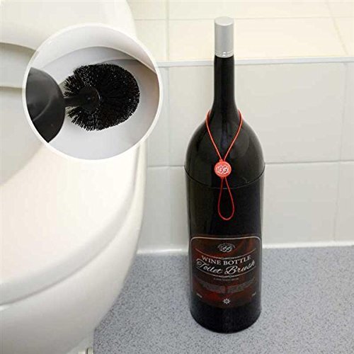 Bar Amigos GHI Wine Bottle Toilet Brush Toiletborstel in de vorm van een wijnfles