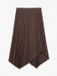 Vero Moda VMLILLIAN Geruite Midi Rok Cocoa Brown 1