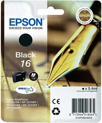 Epson Pen and crossword Singlepack Black 16 DURABrite Ultra Ink single pack / zwart