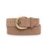 Twinset Gürtel aus Wildleder mit braunem Logo (M), Beige, Freizeit, Leder