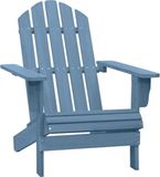 vidaXL Adirondack Tuinstoel Massief Vurenhout Blauw
