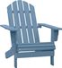 vidaXL Adirondack Tuinstoel Massief Vurenhout Blauw