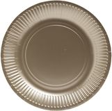 PROnappe kartonnen bord, rond, 230 mm, zilver