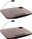 Item International 2x pièces coussins d'ordinateur portable/tablettes avec éclairage LED 48 x 38 cm Yes print terre cuite