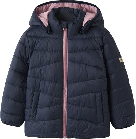 NAME IT - NMFMARBLE JACKET PB - Meisjes - Buitenjas - Dark Sapphire - Maat 104