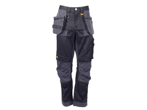 DEWALT Men's Harrison Work Utility Pants - Black/Grey - 36W / 29L