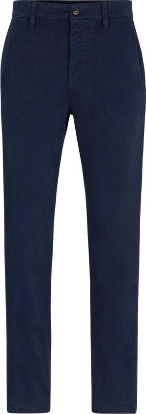 BOSS Satin Chino - Navy - Men - W34/L32 - Slim-fit