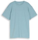 Tom Tailor - Oversized T-shirt met print op de rug - Maat 140 - light teal
