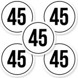 Merkloos / Sans marque Ricard Tempo 45 sticker 20 cm | 5 stuks | Weersbestendig vinyl