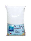 Nuit des Vosges 2167856 Cotoval baby hoeslaken uni katoen wit 60 x 120 cm
