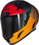 Nolan X-804 RS Blocco 349 Carbon Oranje Sand Visceraal Rood Glossy Casque intégral