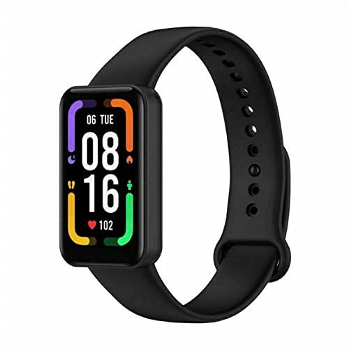 Strap-it siliconen bandje - zwart - Geschikt voor Xiaomi Redmi Smart Band Pro