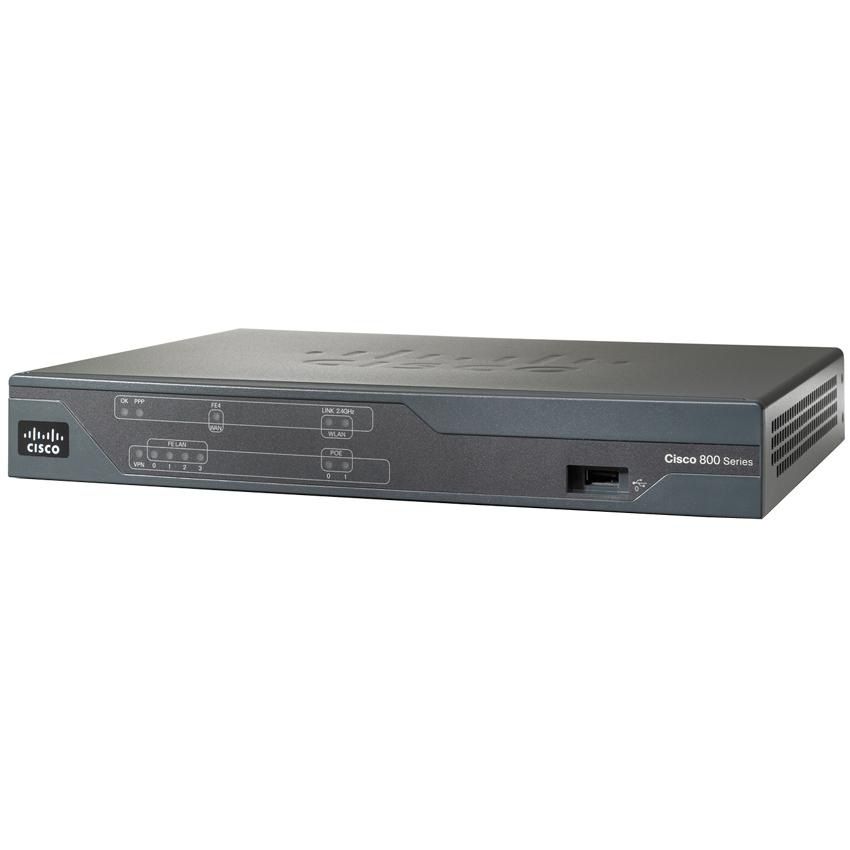 Cisco 888 Router - CISCO888-K9 - Zwart
