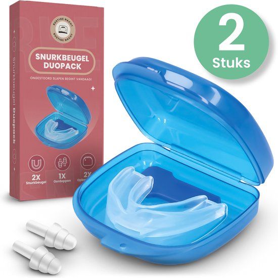 Rustige Nacht Anti Snurkbeugel - Snurkbeugel Duopack - Speciaal Voor Vrouwen - Snurkbitje