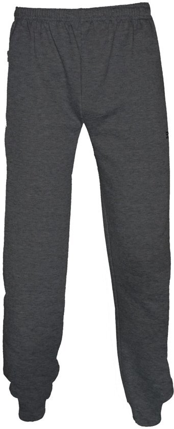 Donnay Joggingbroek met boord - Sportbroek - Heren - Maat L - Donkergrijs gemÃªleerd