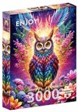 Enjoy Puzzle Enjoy Kleurrijke Uil 3000-delige Puzzel