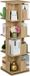 Merkloos Boekenkast draaibaar - 4 etages - 125,5 x 39 x 39 cm - houtlook