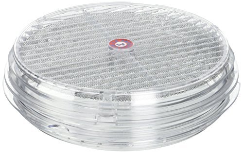 La Ventilazione De ventilatie TVR200 paar ronde roosters voor schijven van methacrylaat, diameter 220 mm, transparant