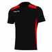 Macron Sirius Jersey Noir/Rouge Manches Courtes Homme XS