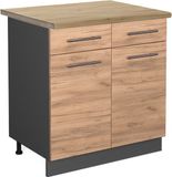Vicco Fame-Line Keukenonderkast – 80 cm, WB Eik Krachtige eik goud