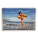 Glitter fotolijst blok helder acryl 4 x 6 (zilver)