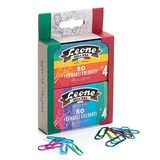 50 Leone Dell'Era 50 gekleurde nietjes nr. 4 + 50 gekleurde kunststof klemmen nr. 4 - doos met 2 dozen