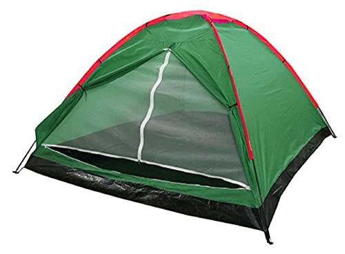 Megashopitalia Campingtent voor 3-4 personen met muggennet, eenvoudig te monteren, waterdicht, voor buiten, kamperen, reizen, wandelen, vissen, kamperen (groen)