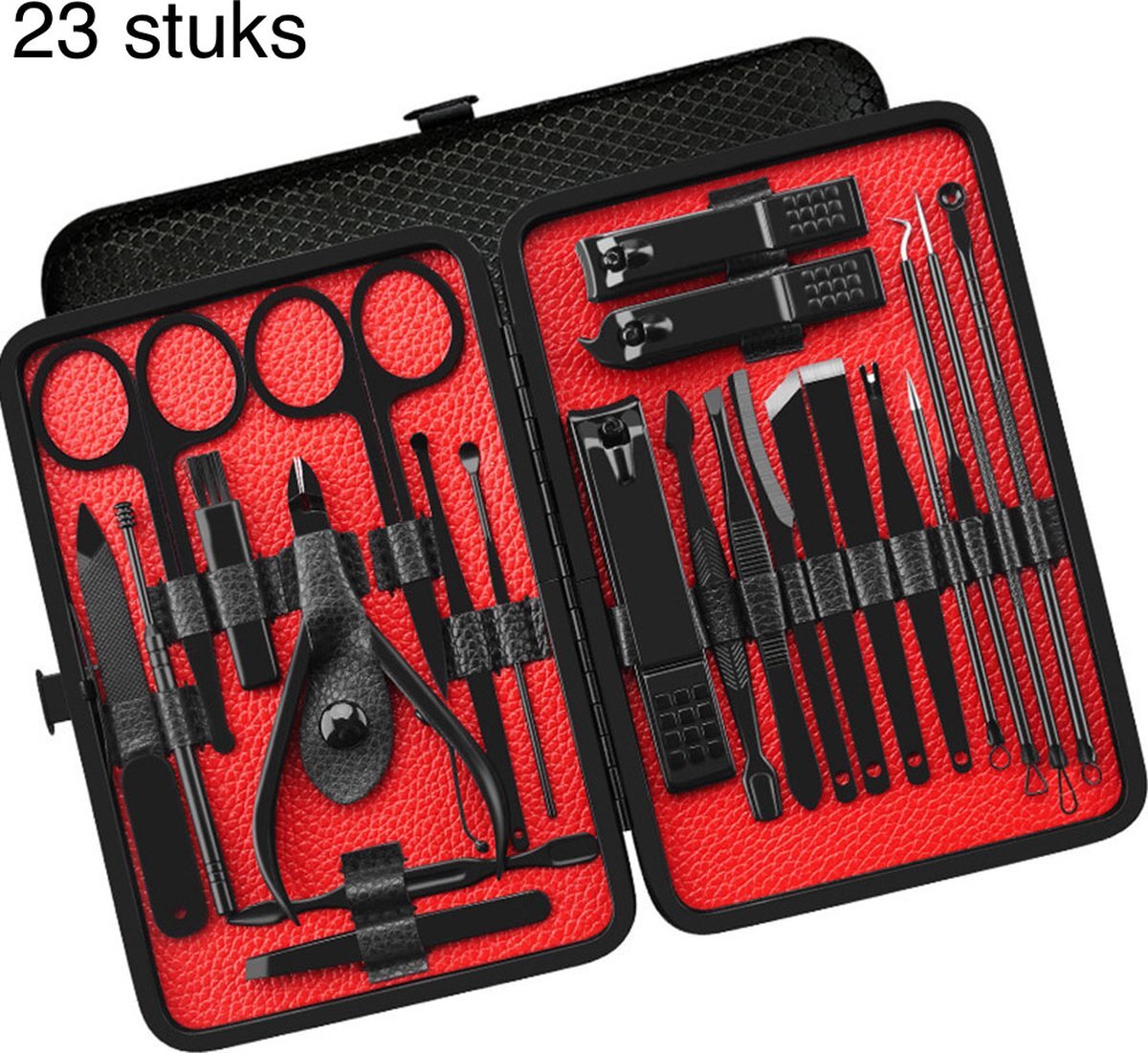 Royal WM Professionele Manicure Set - 23 Delig - Pedicure - Pedicure Set - Nagelknipper - Pincet - Puisten Verwijderaar