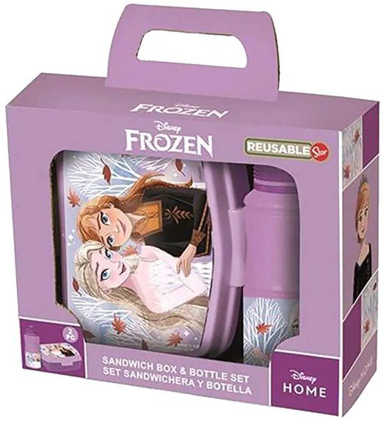 Stor Frozen Herfstbladeren Terug Naar School Set In Geschenkdoos Paars