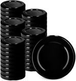 KADAX 50 stuks schroefdeksels voor potten van 38 mm - metaal - zwart