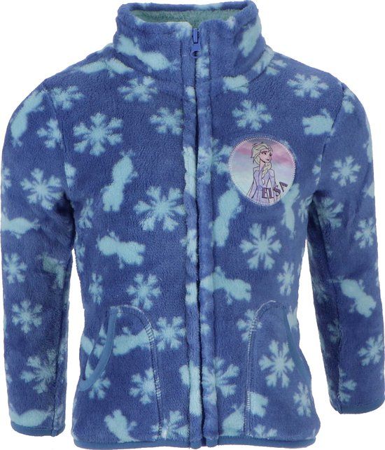 4KidsOnly Frozen Disney fleece vest - blauw - maat 122/128