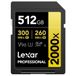 Lexar Pro Gold 512Go SD UHS-II 2000x V90