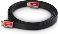 Teufel HDMI 2.0 platte kabel - Highspeed HDMI kabel - 2.0 specificaties: 4K 50/60p en 4K 3D 1.5m - zwart