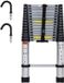 Merkloos HITGROW SP. Z O.O. Telescopische Ladder - 4.4m Werkhoogte - Aluminium - Soft Close - 150kg Belasting
