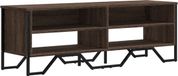 vidaXL Meuble TV - 122x34x41 cm - Bois - Chêne Marron