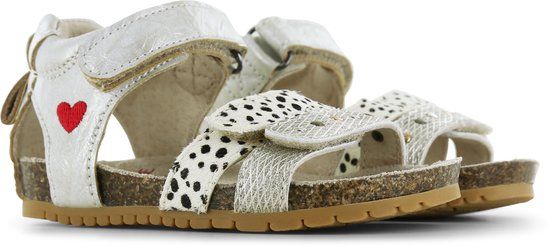 Shoesme metallic gouden sandaal met hartje