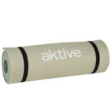 AKTIVE 63167 mat, 180 x 50 x 1,2 cm, licht schuim, opvouwbaar, compact roldesign, isolerend, voor yoga, training, stretching, ontspanning binnen en buiten