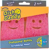 Scrub Daddy Dish Daddy Afwasborstel Navulling – Roze – 2 stuks