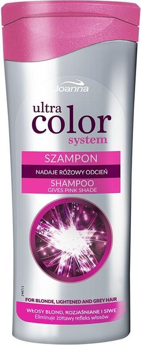 Joanna JOANNA_Ultra Color System szampon nadaj¹cy ró¿owy odcieñ do w³osów blond i rozjaœnianych 200ml