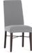 Eysa set van 2 bi-elastische stoelhoezen met rugleuning, gris, ontwerp Harlem