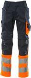 Mascot Safe Supreme Broek met kniezakken 15679-860 - donkermarine/hi-vis oranje - C54 - 76