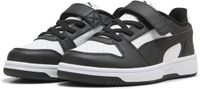 PUMA Rebound Slam Lo AC PS Unisex Lage Sneakers - Synthetisch, Rubber - Maat 34.5 - Wit/Zwart