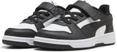 PUMA Rebound Slam Lo AC PS Unisex Lage Sneakers - Synthetisch, Rubber - Maat 34.5 - Wit/Zwart