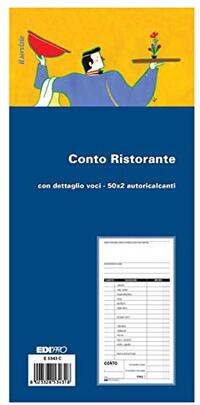 Edipro E5343C Account Restaurant - 50 x 2 - Self-Copying - 14.8 x 22 cm