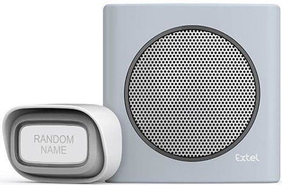 Extel diBi Flash soft grey draadloze deurbel