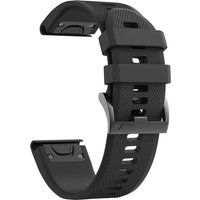 Garmin Band voor Garmin Quatix 5 / Garmin Quatix 6 - Siliconen Zwart 22mm QuickFit Phonillico®